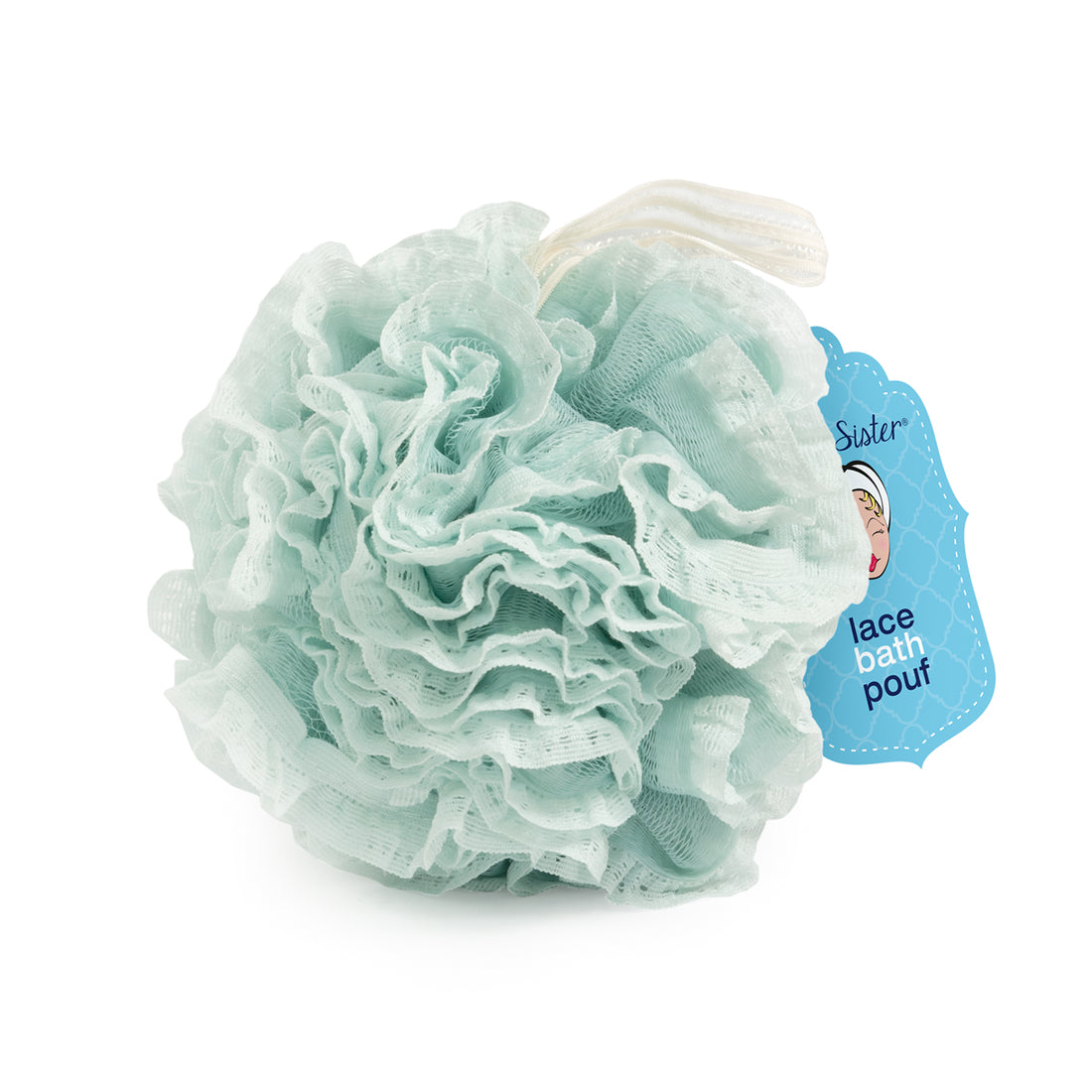 Spa Sister Vintage Lace Bath Pouf (Marine)