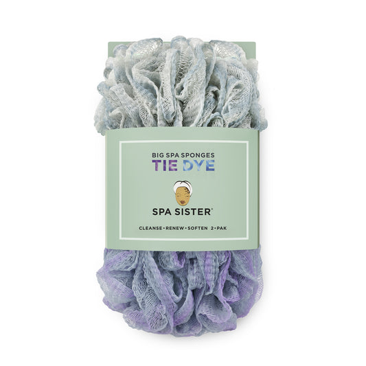 Jumbo Gauze Sponge 2pk Tie Dye Banded (Fog Marine/Lavender)